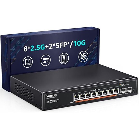YuanLey 10-Port 2.5G PoE Switch with SFP