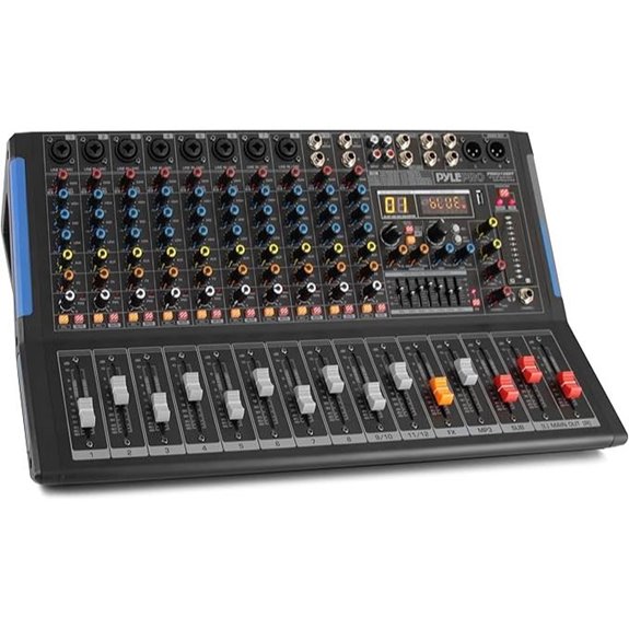 PYLE 12-Channel Bluetooth Studio Audio Mixer