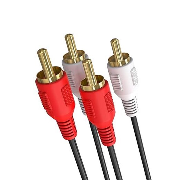 Cmple 2 RCA Male Stereo Audio Cable 12 ft