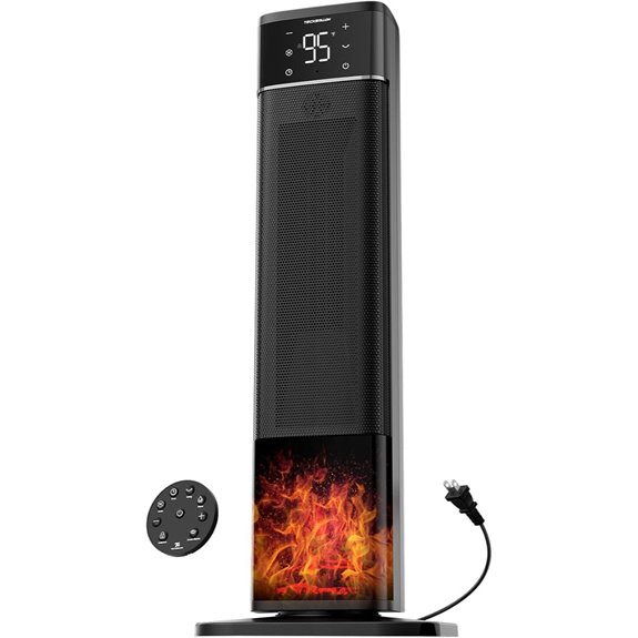 Portable 1500W Space Heater with Remote