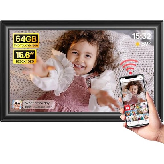 Frameo 15.6 WiFi Digital Photo Frame with Touch Screen
