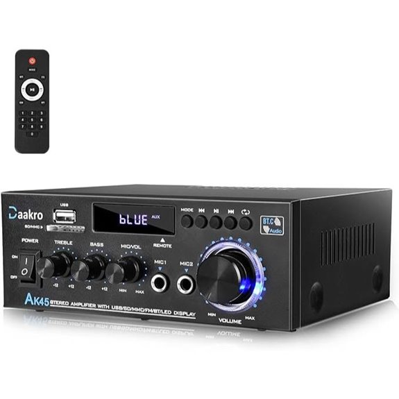 AK45 300W Bluetooth Stereo Power Amplifier System