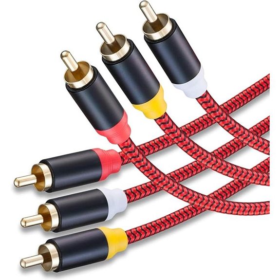 Audio Video RCA Cable 3Ft 3RCA Male to Male