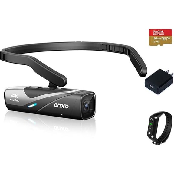 ORDRO EP8 4K Head-Mounted Video Camera with Gimbal