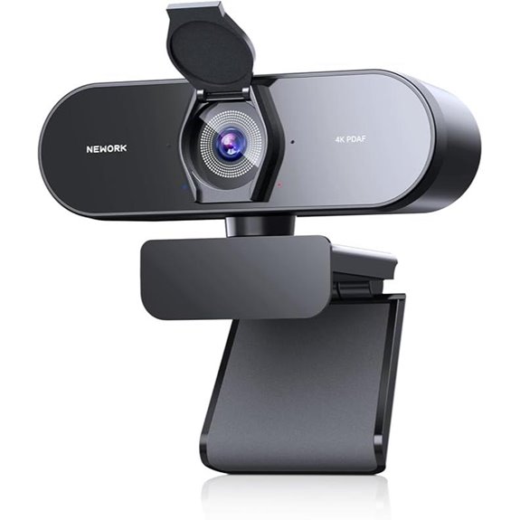 4K Webcam with Dual Autofocus and Noise Reduction