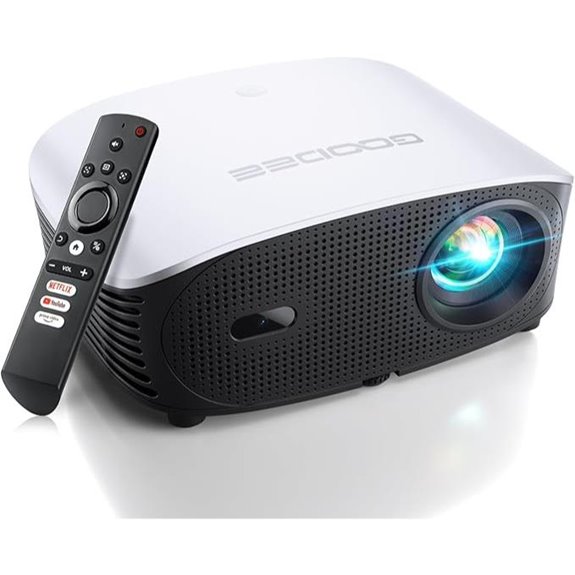 GooDee 4K Smart Projector with WiFi & Bluetooth