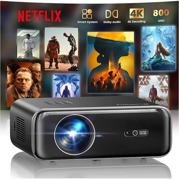 Proyector P62 Pro with 4K WiFi & Bluetooth