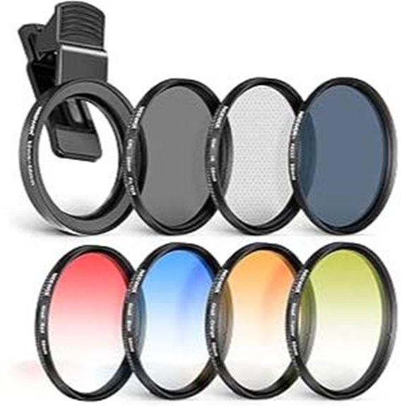 NEEWER 58mm Lens Filter Kit for Smartphones and Cameras