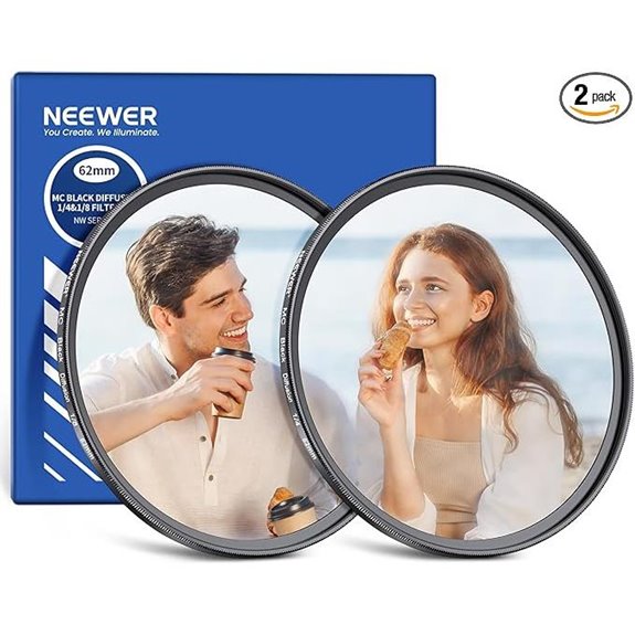 NEEWER 62mm Diffusion Camera Lens Filter Set