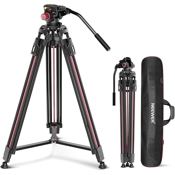 NEEWER 79 Video Tripod with Fluid Head