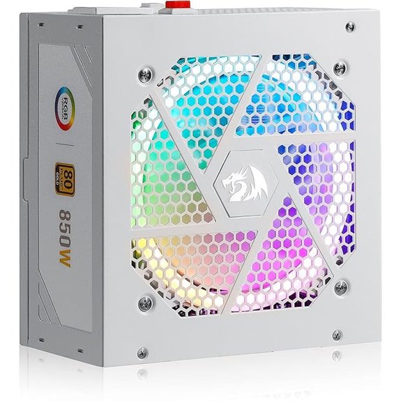 Redragon 850W 80+ Gold Power Supply with RGB Fan