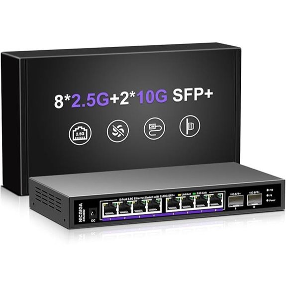 NICGIGA 8-Port 2.5Gbps Network Switch