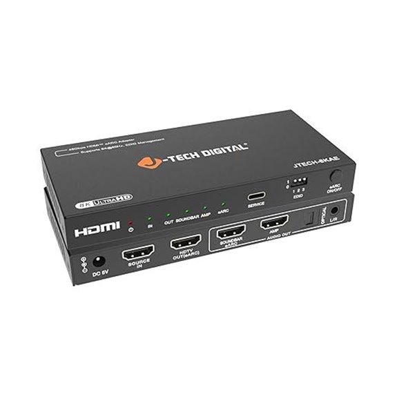 J-Tech 8K HDMI Audio Extractor with eARC and HDR