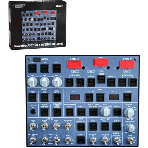 A107 V3.0 A32X MAX Overhead Panel for MSFS