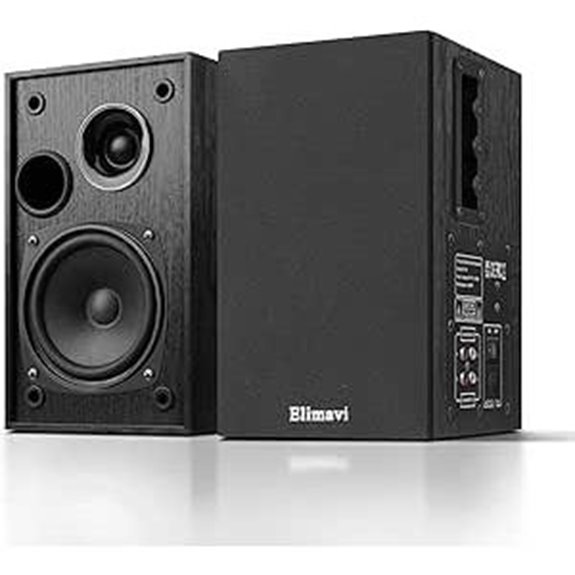 Powered Bookshelf Speakers with RCA Input