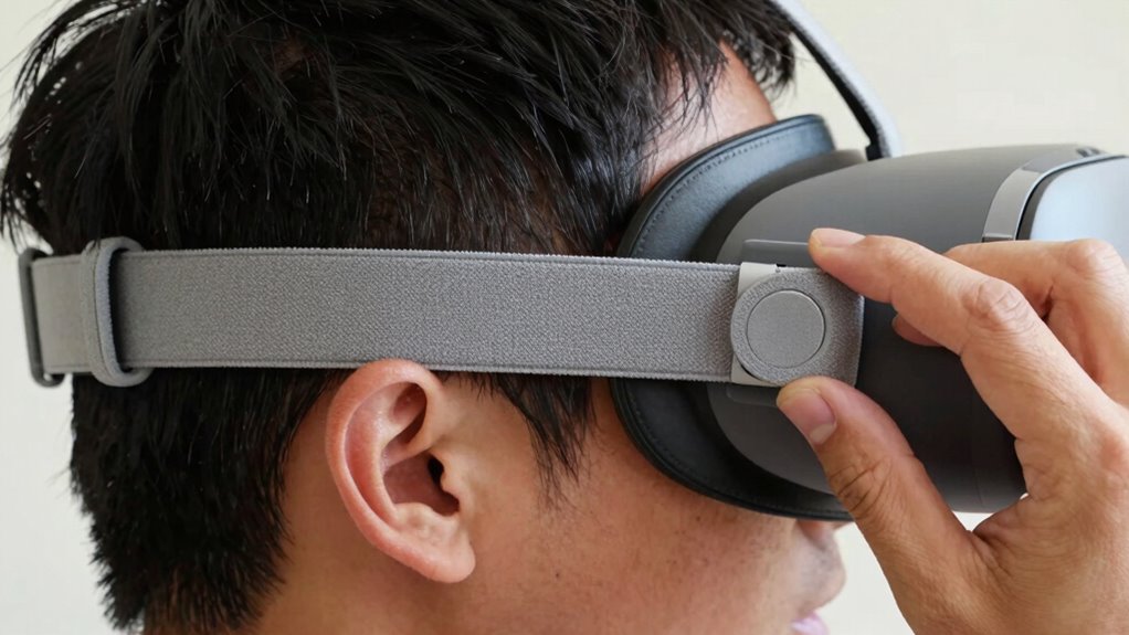 adjust head strap snugness