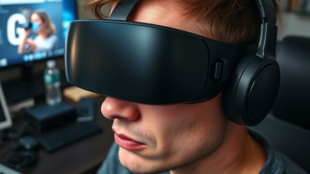 adjust headset rest eyes