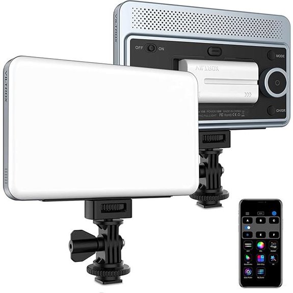VILTROX 18W Dimmable On-Camera LED Video Light