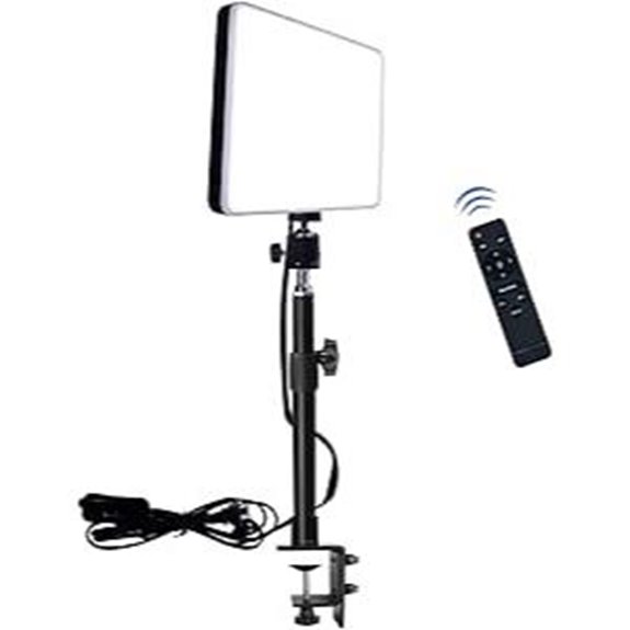 Bi-Color LED Desk Video Light with Remote