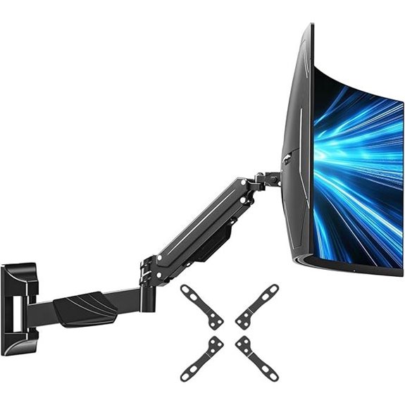 adjustable dual monitor mount
