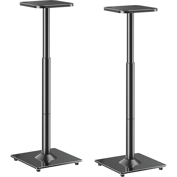 ELIVED Adjustable Speaker Stands for Large Satellite Speakers
