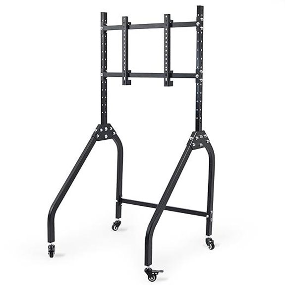 adjustable monitor stand with casters