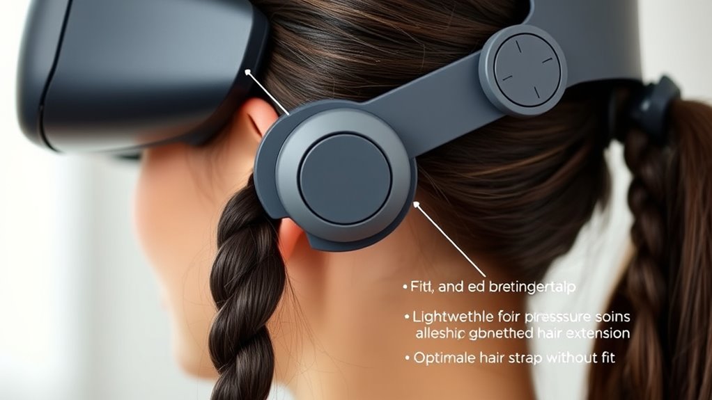 adjustable padded breathable headgear