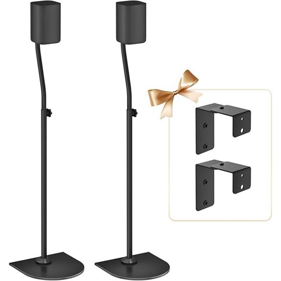 Adjustable Wall Mount Speaker Stands (Pair 33-42)