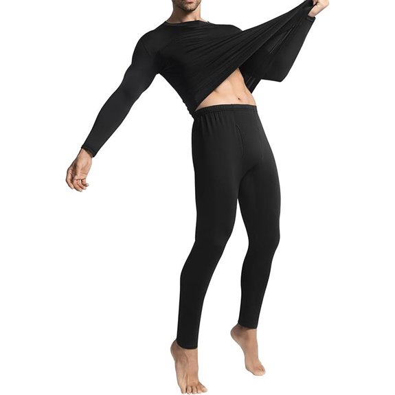 Men's Fleece-Lined Thermal Long Johns Set
