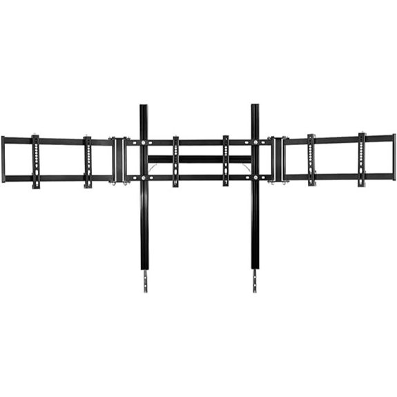 aluminum triple monitor stand