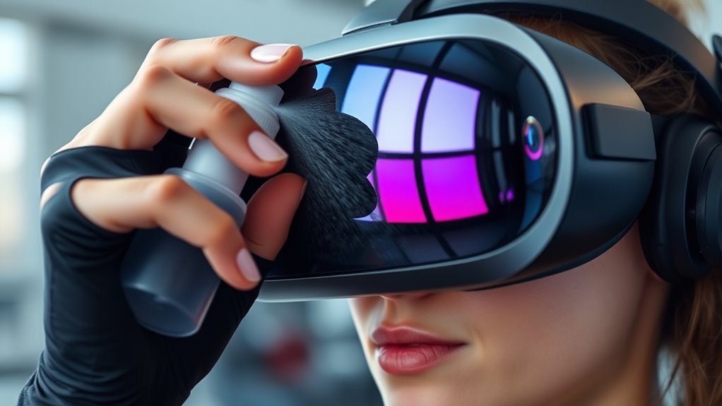 apply anti fog lens sprays