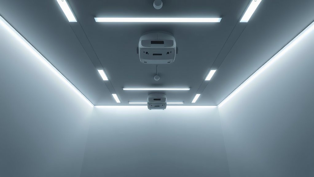 avoid bright flickering lights