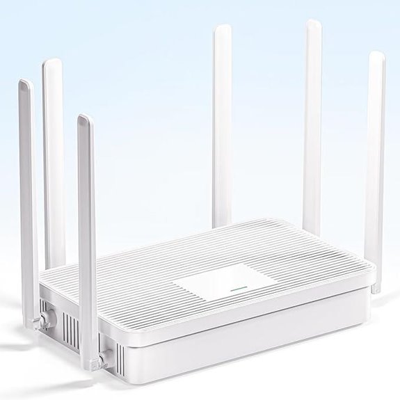 AX3000 WiFi 6 Router with 6 High-Gain Antennas