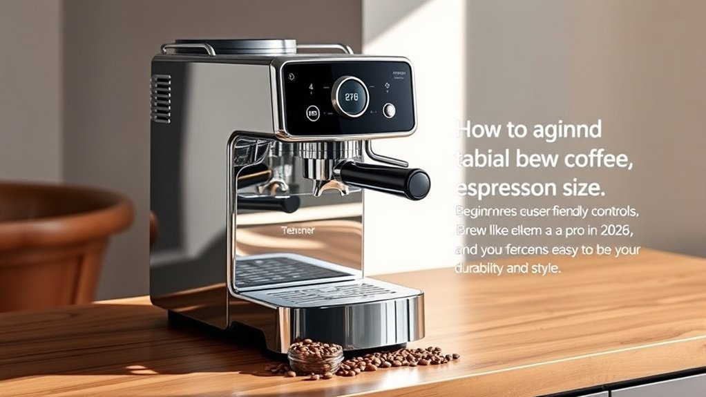 beginner friendly espresso machine considerations
