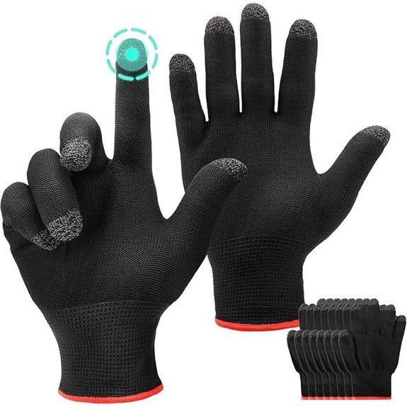 Touch Screen Gaming Gloves 5 Pairs Breathable & Anti-Slip