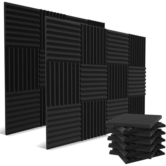 52-Pack Charcoal Acoustic Foam Panels