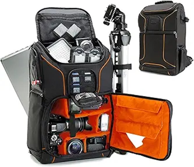 USA Gear Camera Backpack with Laptop & Tripod Holder