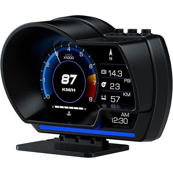 OBD2 Car HUD Gauge with Speed RPM & Temp