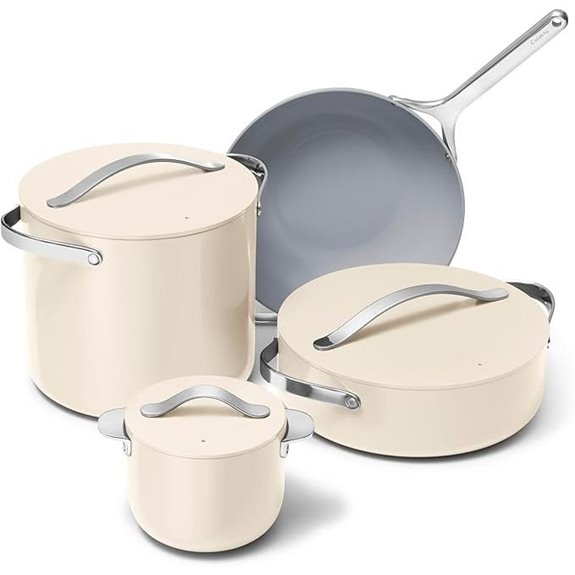 Caraway Cookware+ Set with Lids & Organizer