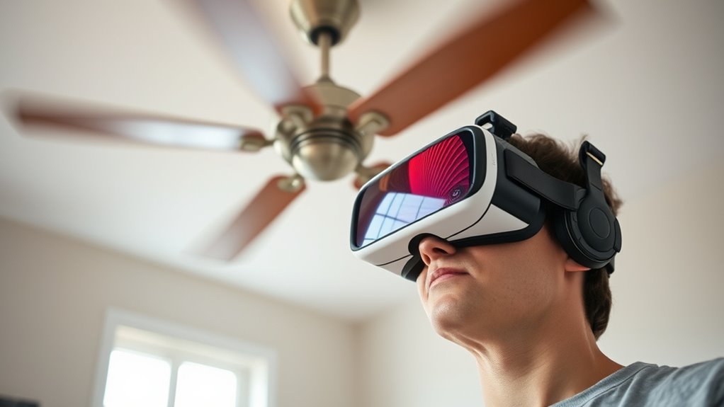 ceiling fan disrupts vr immersion