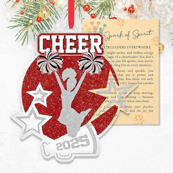 Cheerleader Ornaments 2025 for Christmas Tree Decorations