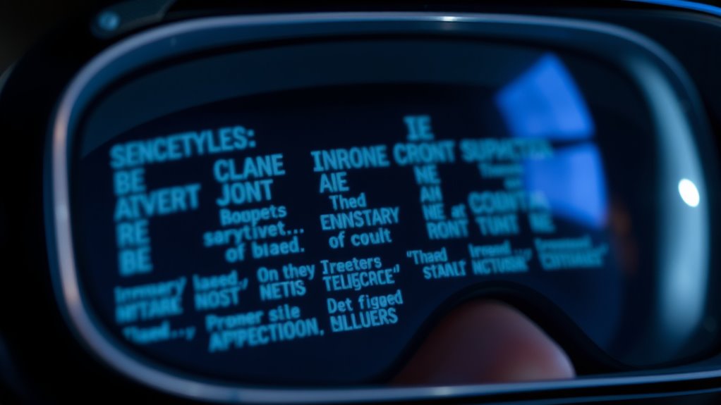 choose clear readable fonts