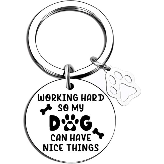 Christmas Dog Mom Keychain Gifts for Women