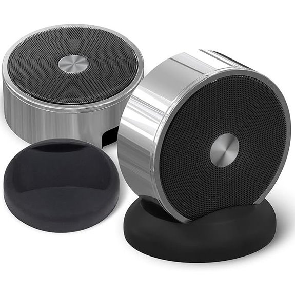 Bluetooth Wireless Stereo Speaker Set (Chrome)