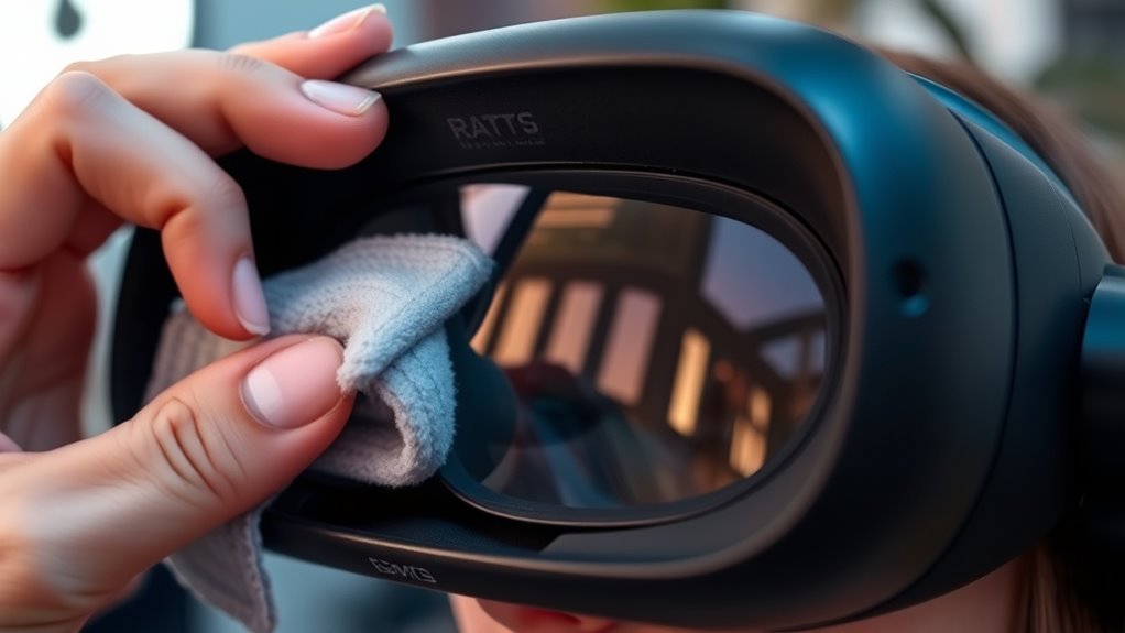 clean lenses regularly and carefully