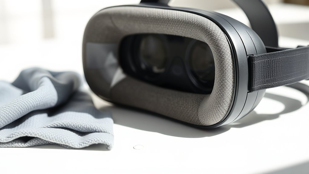 clean vr face padding regularly