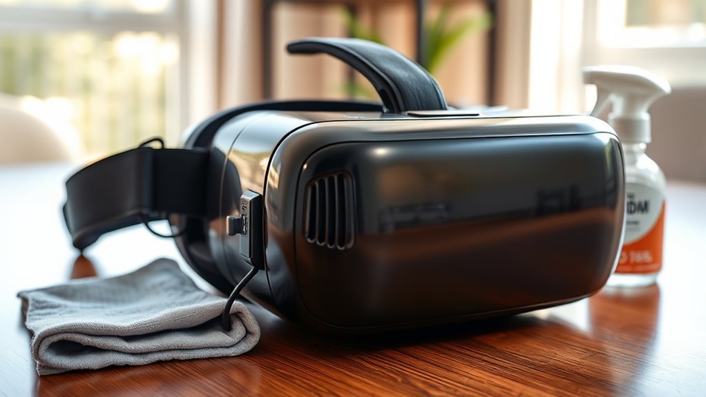 clean vr gear regularly