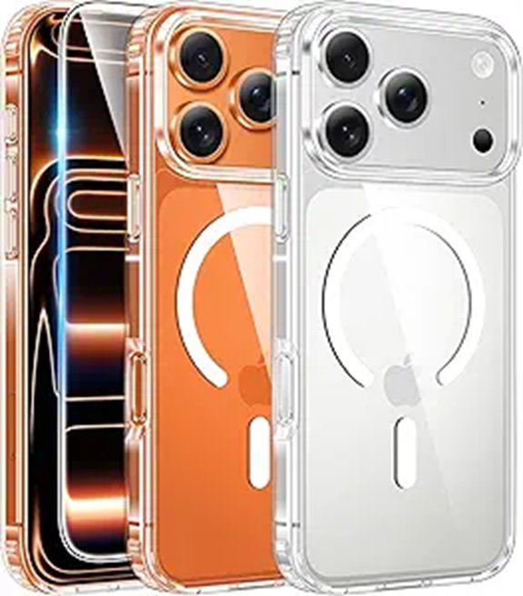 FNTCASE Clear MagSafe iPhone 17 Pro Max Case