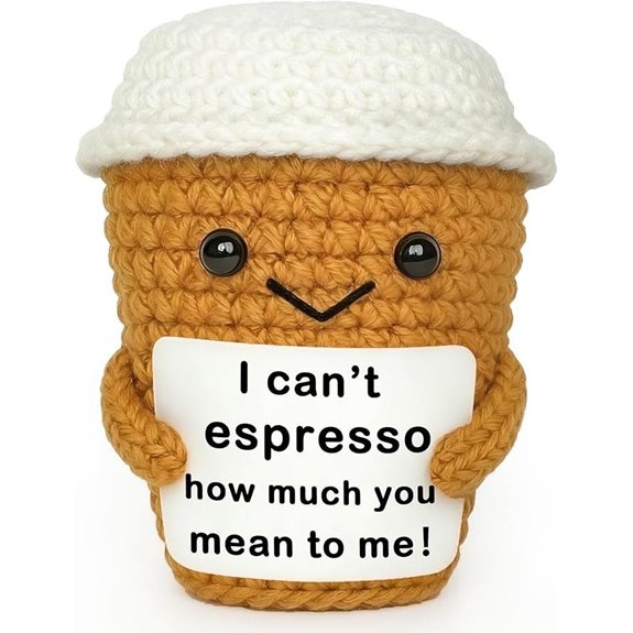 Coffee Lovers Gift for Women Men Cute Coffee Cup Decor