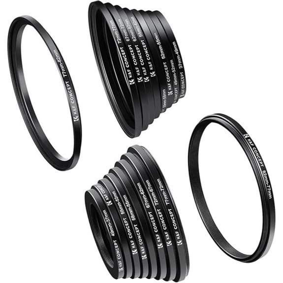 K&F Concept 18-Piece Filter Ring Adapter Set